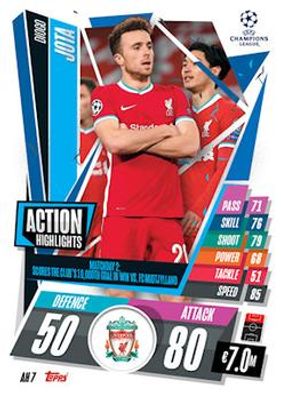 2020 Topps Match Attax UEFA Champions League Extra #AH7 Action Highlights