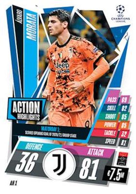 2020 Topps Match Attax UEFA Champions League Extra #AH1 Action Highlights