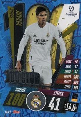 2020 Topps Match Attax UEFA Champions League Extra #CLU2 100 Club
