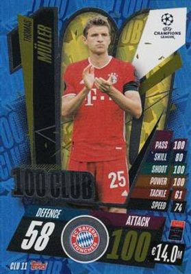 2020 Topps Match Attax UEFA Champions League Extra #CLU11 100 Club
