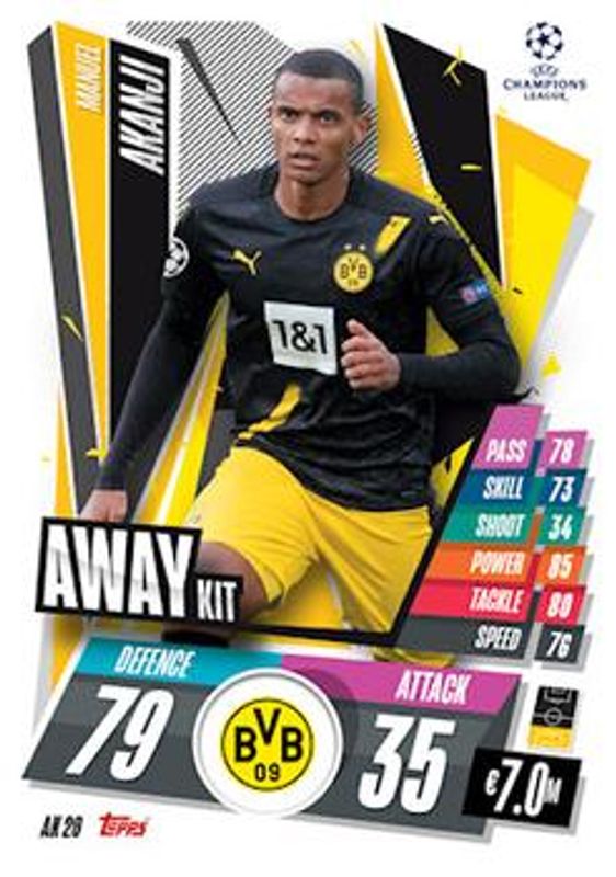 2020 Topps Match Attax UEFA Champions League Extra #AK20 Away Kit