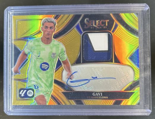 2025 Select La Liga #1 Autographed Memorabilia Gold /5