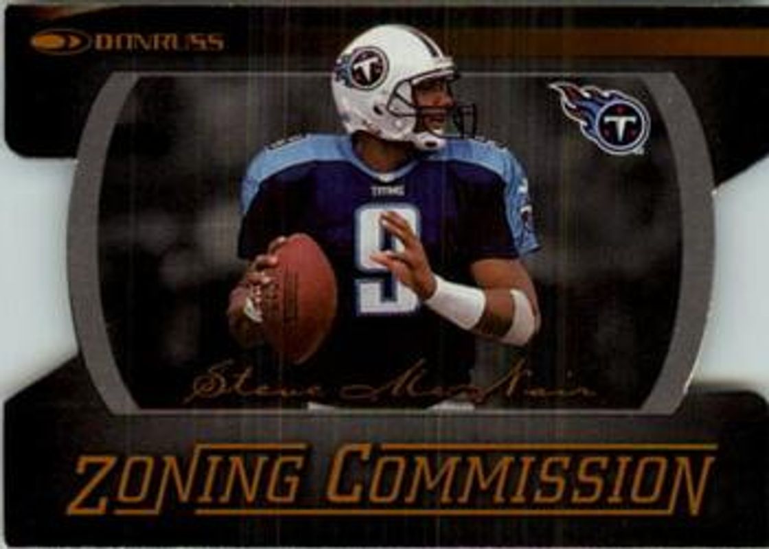 Steve McNair 1999 Donruss #ZC24 Zoning Commission /1000 RAW