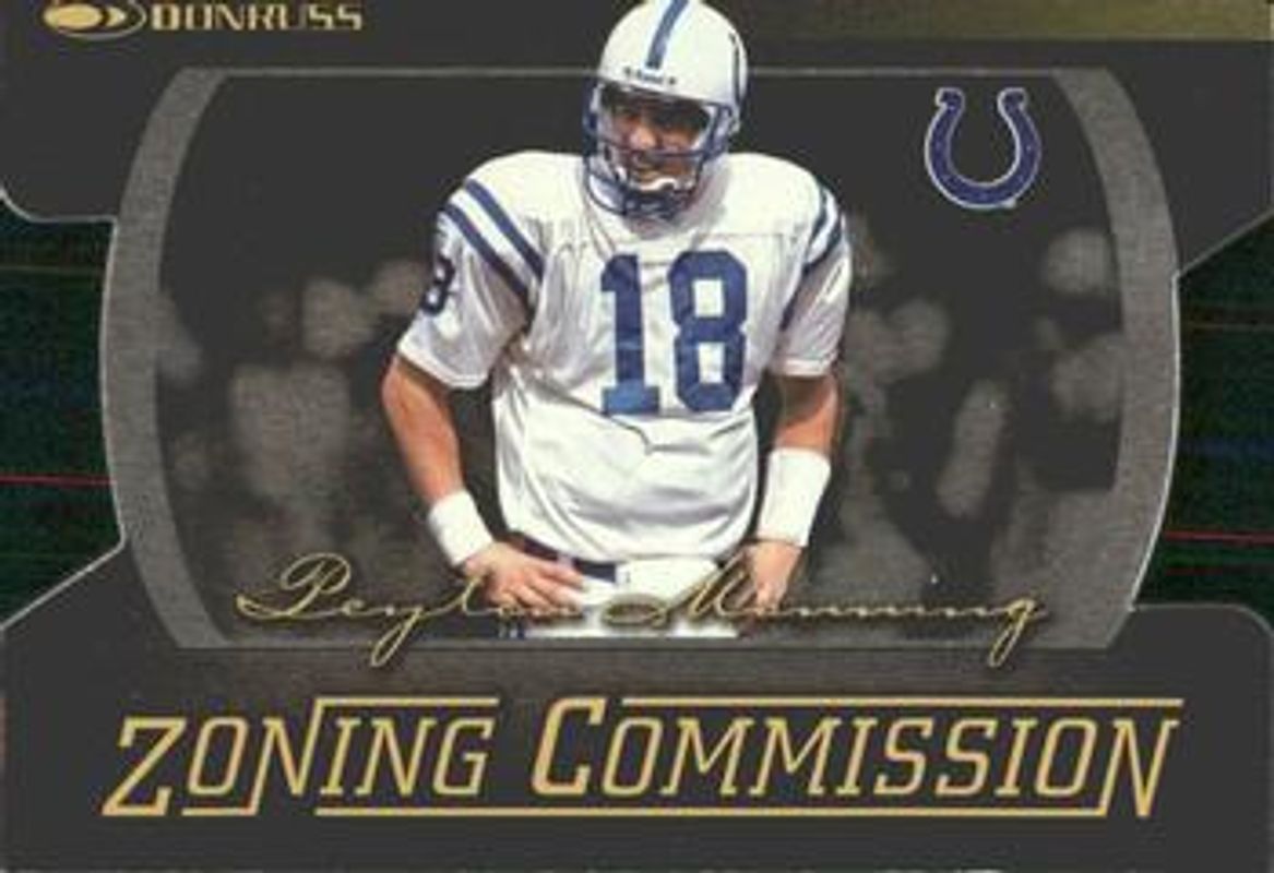 Peyton Manning 1999 Donruss #ZC4 Zoning Commission /1000 RAW