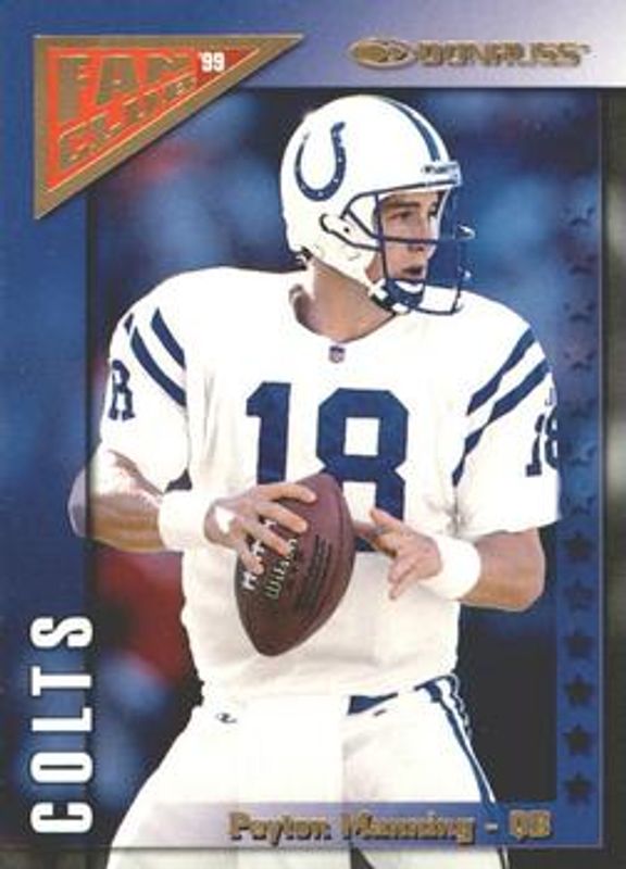 Peyton Manning 1999 Donruss #FC18 Fan Club - Gold /5000 RAW