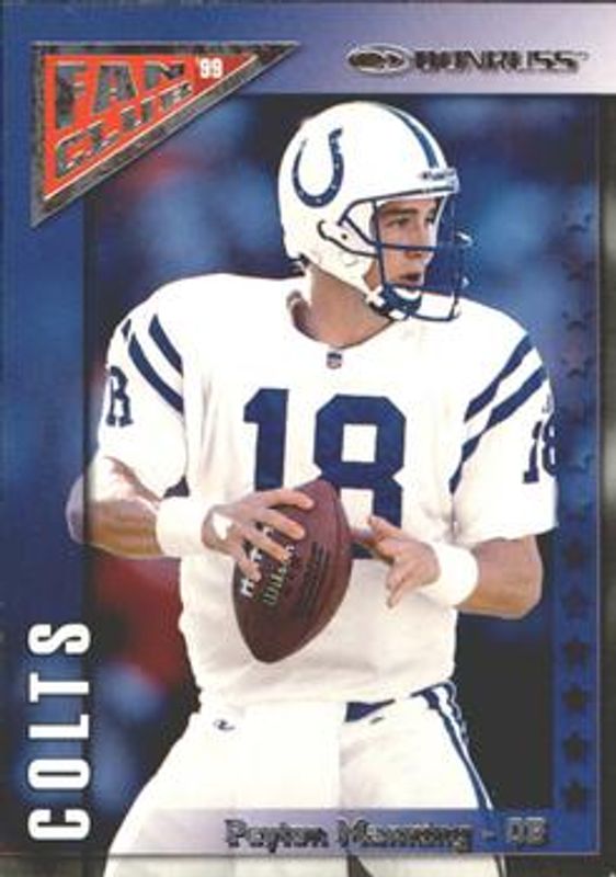 Peyton Manning 1999 Donruss #FC18 Fan Club - Silver RAW