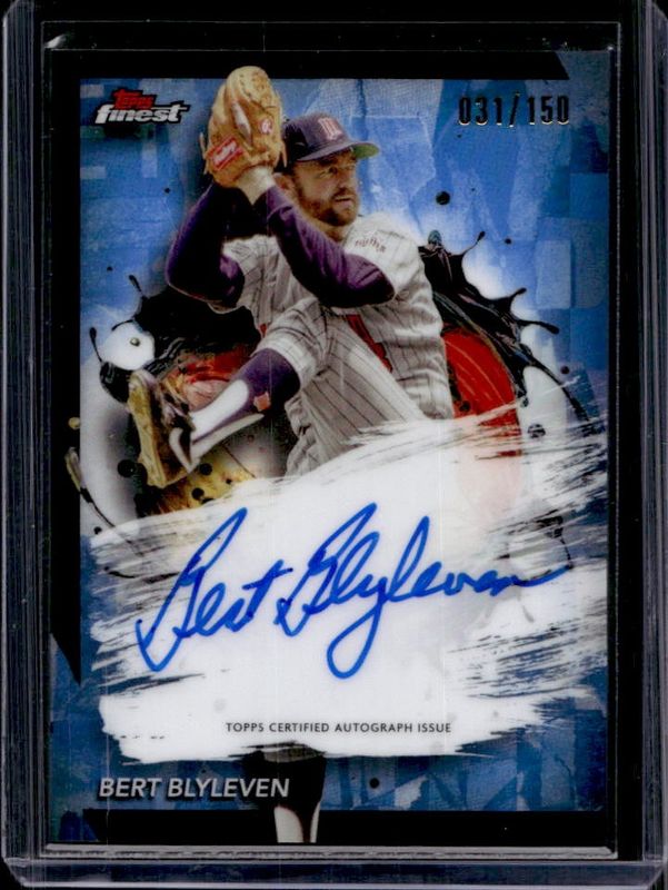2024 Topps Finest #FA-BB Finest Autographs - Sky Blue Refractor /150