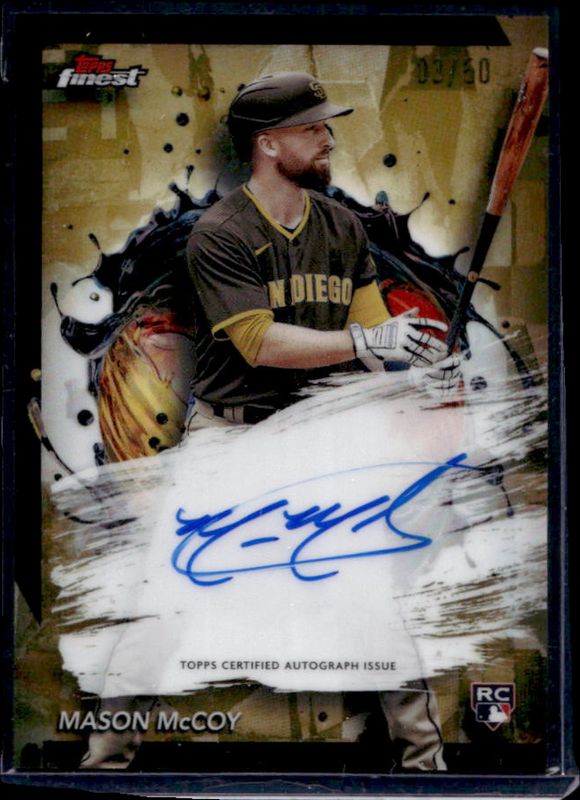 2024 Topps Finest #FA-MMC Finest Autographs - Gold Refractor /50