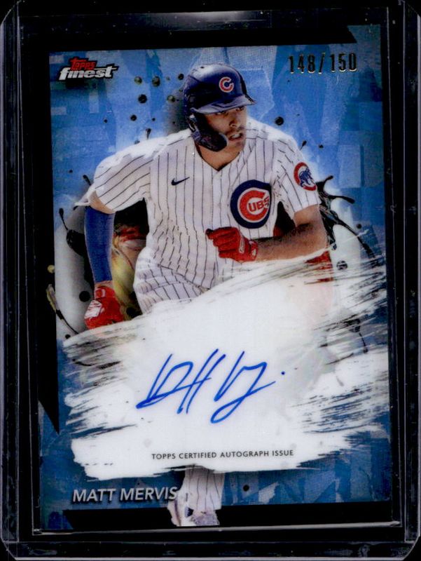 2024 Topps Finest #FA-MM Finest Autographs - Sky Blue Refractor /150