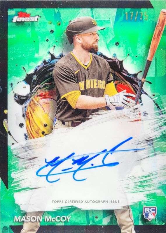 2024 Topps Finest #FA-MMC Finest Autographs - Green Refractor /75