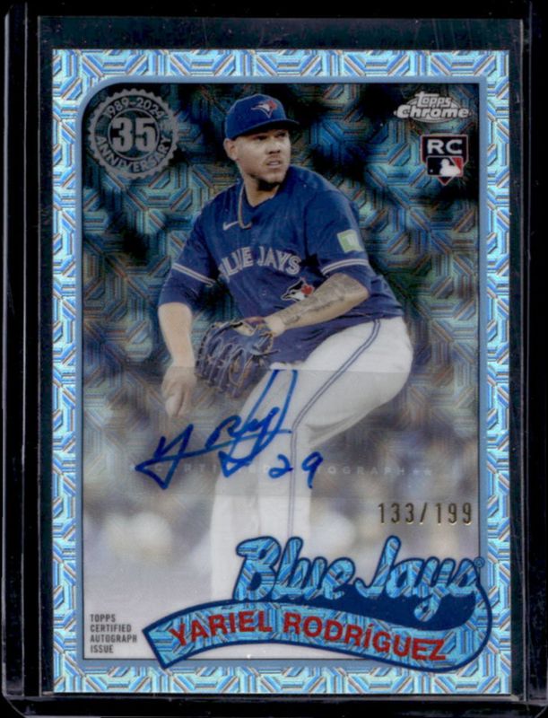 2024 Topps Update #T89CU-YR 1989 Topps Baseball 35th Anniversary Chrome Autographs /199