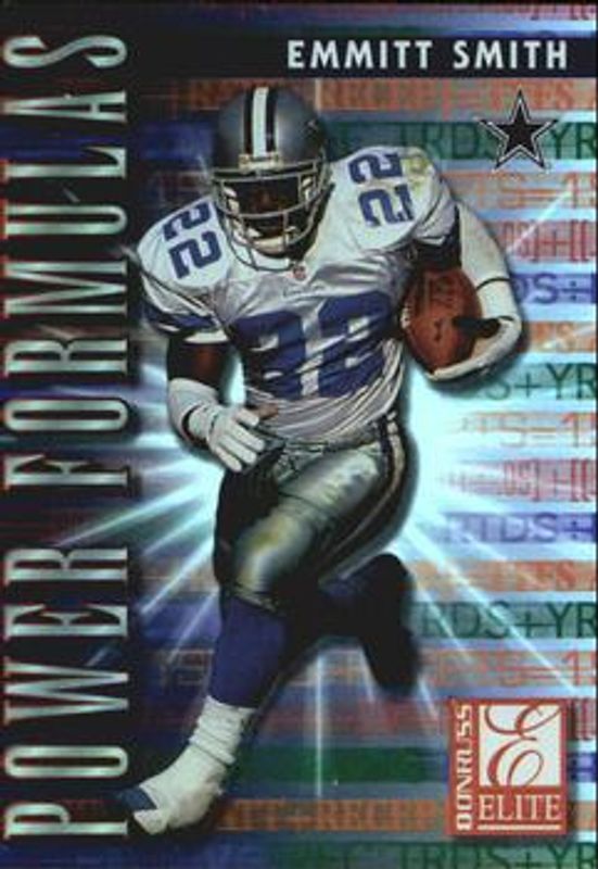 Emmitt Smith 1999 Donruss Elite #9 Power Formulas /3500 RAW
