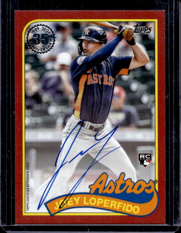 2024 Topps Update #89AU-LOP 1989 Topps Baseball Autographs - Red /25