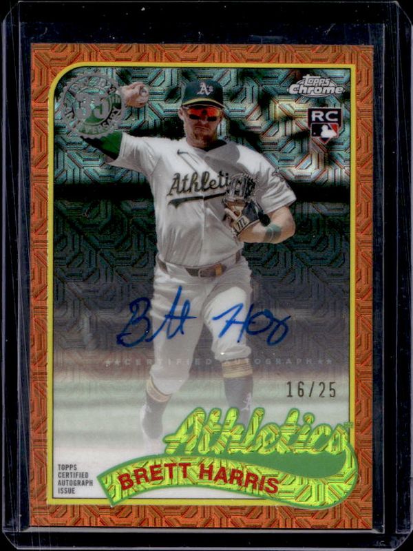2024 Topps Update #T89CU-HAR 1989 Topps Chrome Silver Pack Autographs - Orange /25