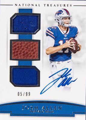 2018 National Treasures #RST-JA Rookie NFL Gear Signature Trios (/99)