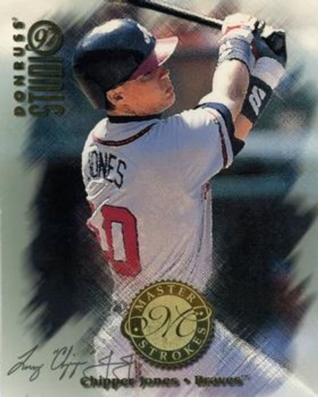 Chipper Jones 1997 Donruss Studio #17 Master Strokes /2000 RAW