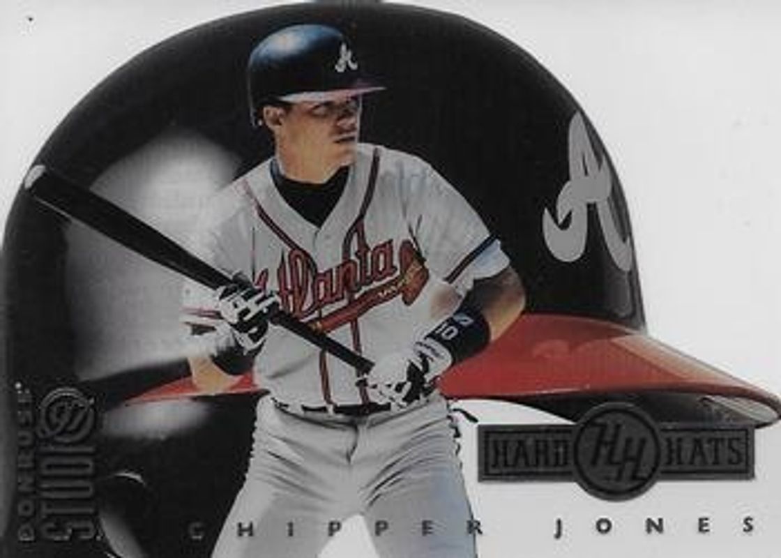 Chipper Jones 1997 Donruss Studio #12 Hard Hats /5000 RAW