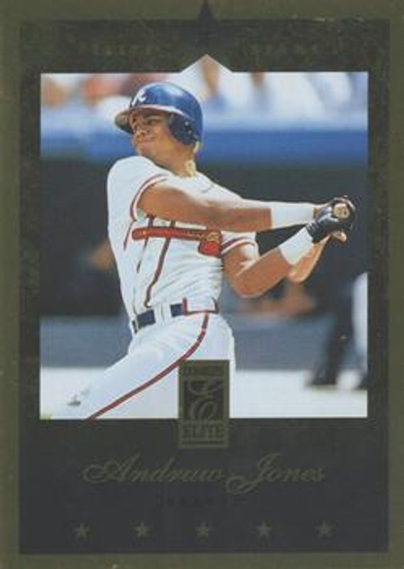 Andruw Jones 1997 Donruss Elite #10 Gold Stars RAW