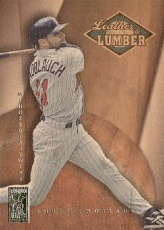 Chuck Knoblauch 1997 Donruss Elite #8 Leather & Lumber /500 RAW