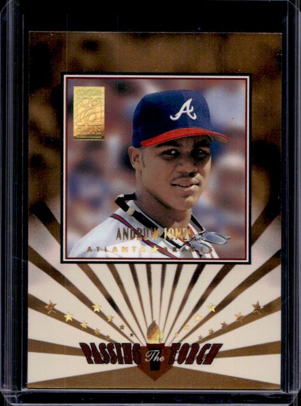 Andruw Jones 1997 Donruss Elite #5 Passing the Torch /1500 RAW