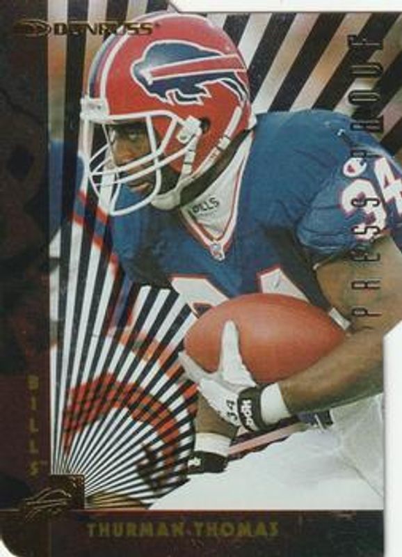 Thurman Thomas 1997 Donruss #43 Press Proof Gold Die-Cut RAW