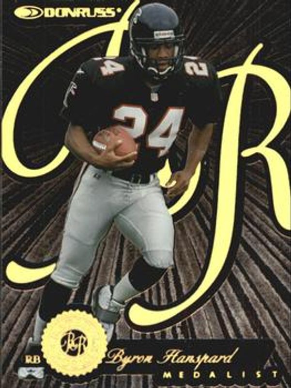 Byron Hanspard 1997 Donruss #8 Rated Rookies Medalist RAW