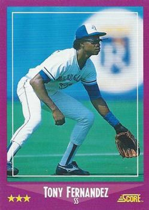 Tony Fernandez 1988 Score #20 Glossy RAW