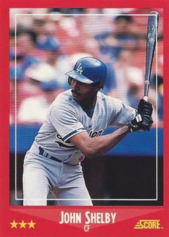 John Shelby 1988 Score #286 Base RAW