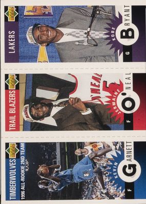 1996 Upper Deck Collector's Choice Mini-Cards (w/K. Garnett & J. O'Neal)