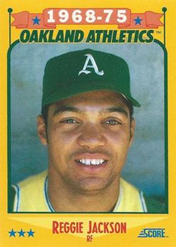 Reggie Jackson 1988 Score #500 Base RAW