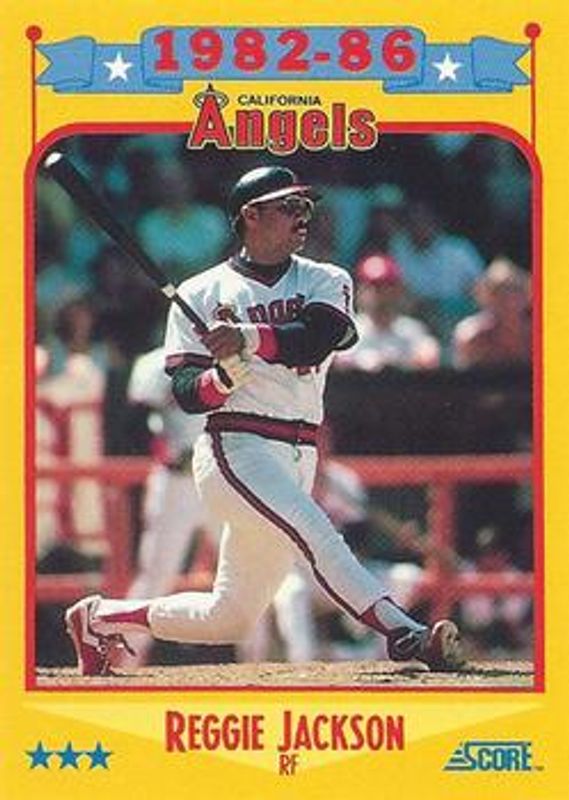 Reggie Jackson 1988 Score #503 Base RAW