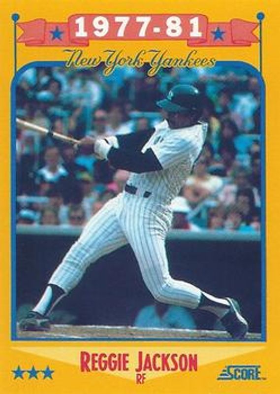 Reggie Jackson 1988 Score #502 Base RAW