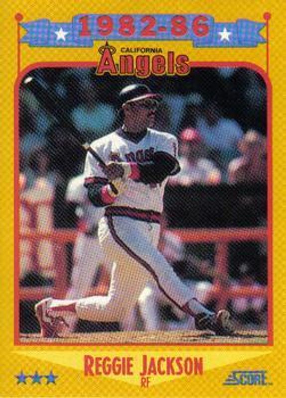 Reggie Jackson 1988 Score #503 Glossy RAW