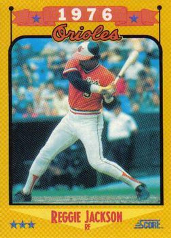 Reggie Jackson 1988 Score #501 Glossy RAW