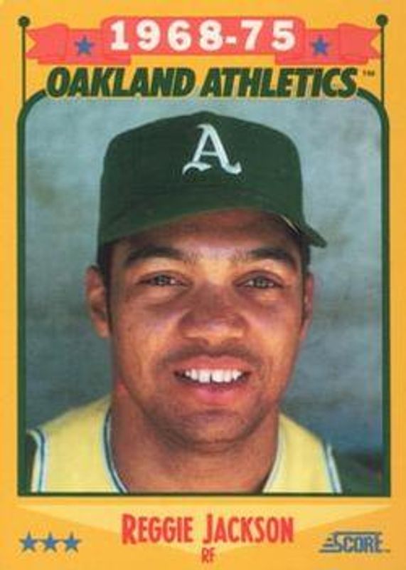 Reggie Jackson 1988 Score #500 Glossy RAW