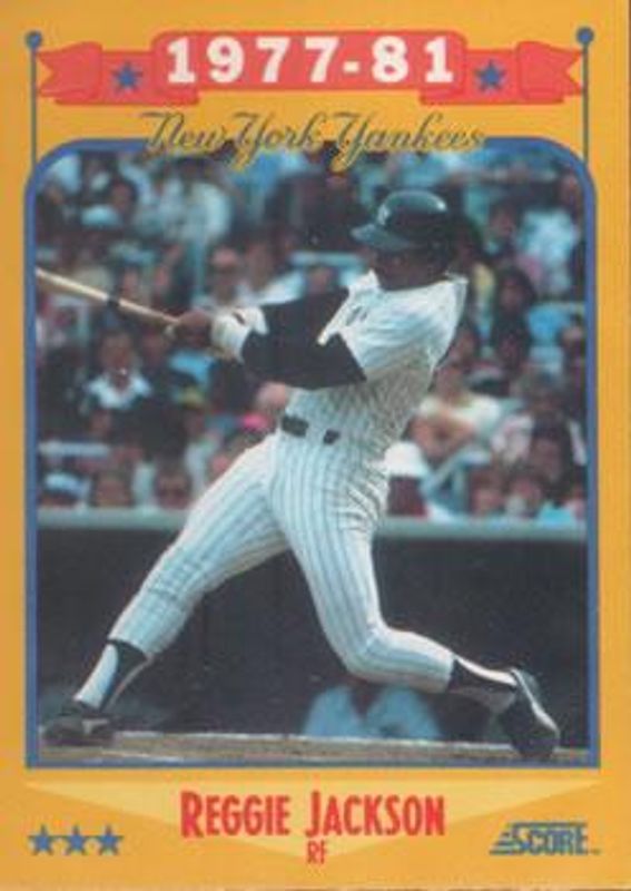 Reggie Jackson 1988 Score #502 Glossy RAW