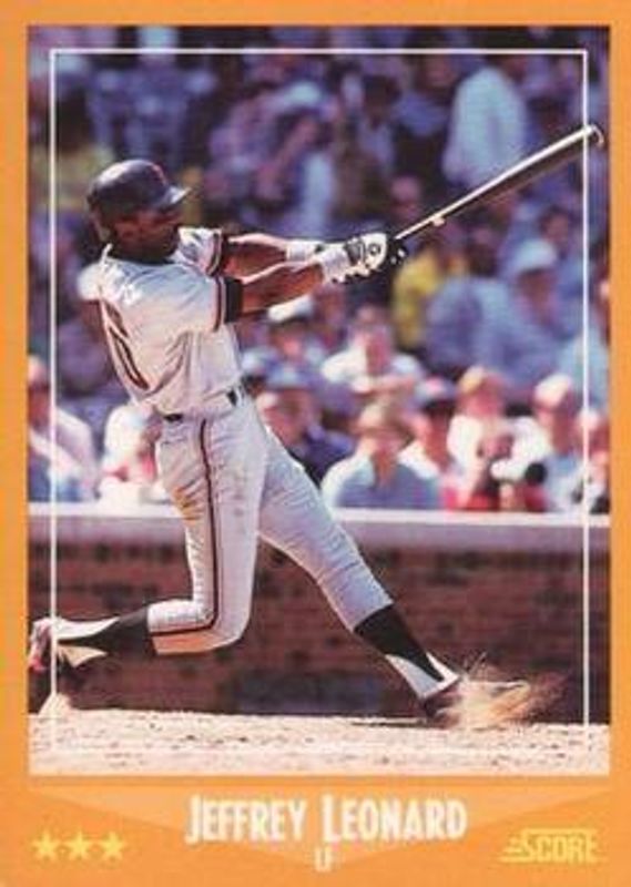 Jeffrey Leonard 1988 Score #580 Glossy RAW