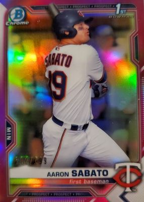 2021 Bowman #BCP-125 Chrome Prospects - Fuchsia Refractor /199 (1st)