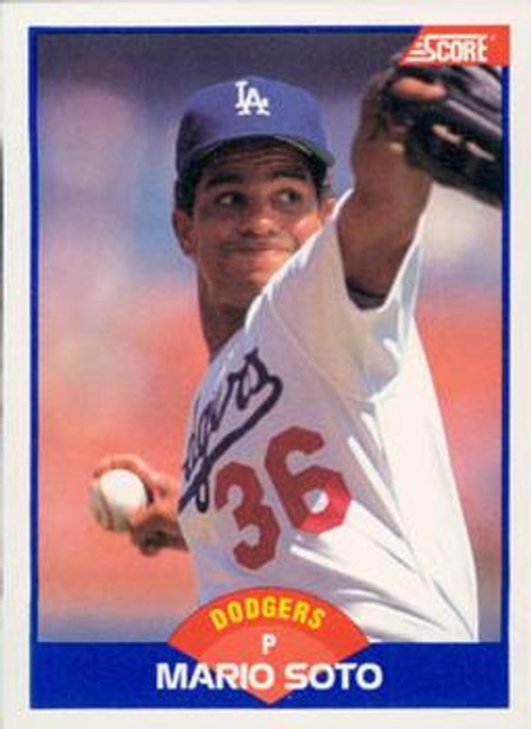 Mario Soto 1989 Score #588 Base RAW