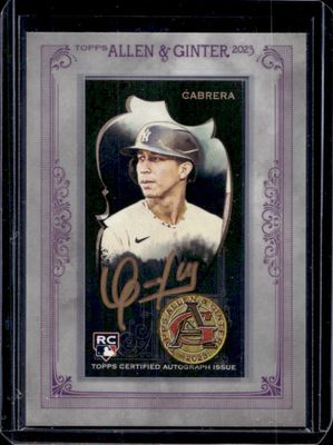 2023 Topps Allen & Ginter X #MA-OCA Framed Mini Autographs - Black Frame Gold Ink /5