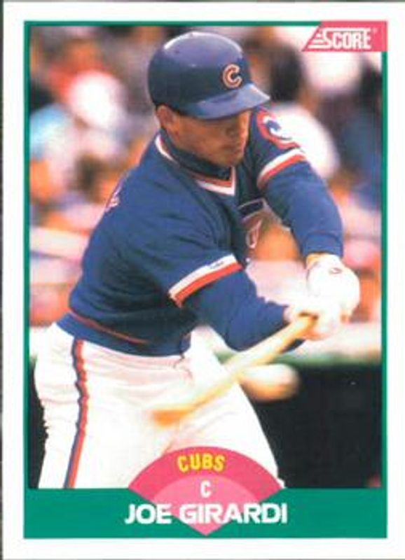 Joe Girardi 1989 Score Traded #84T Base Rookie RAW