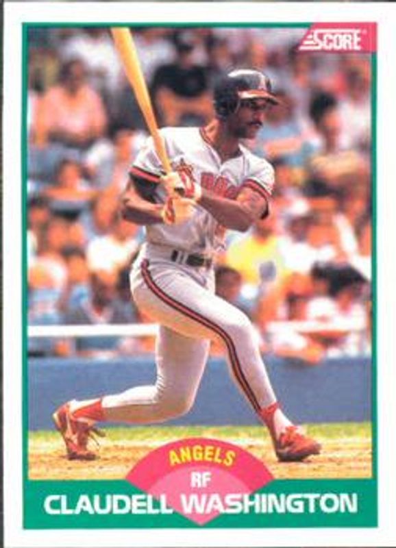 Claudell Washington 1989 Score Traded #10T Base RAW