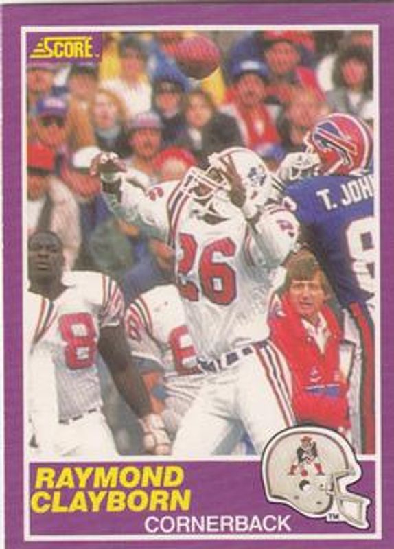 Raymond Clayborn 1989 Score Supplemental #346S Base RAW