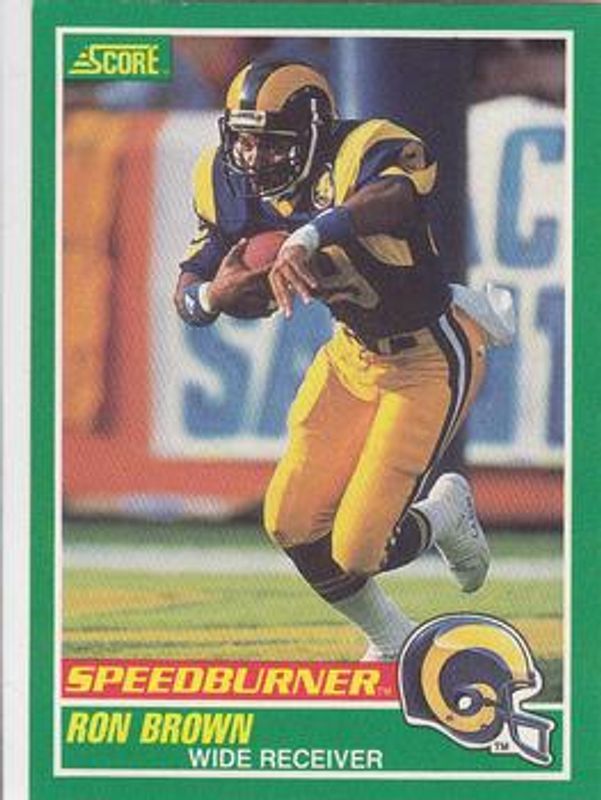 Ron Brown 1989 Score #313 Base RAW