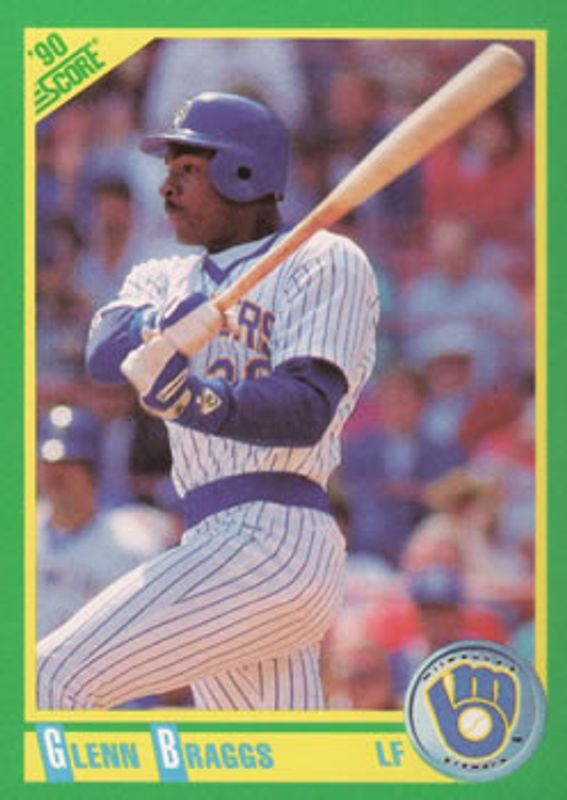 Glenn Braggs 1990 Score #105 Base RAW