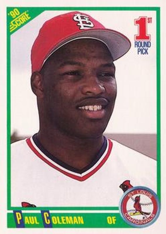 Paul Coleman 1990 Score #662 Base Rookie RAW