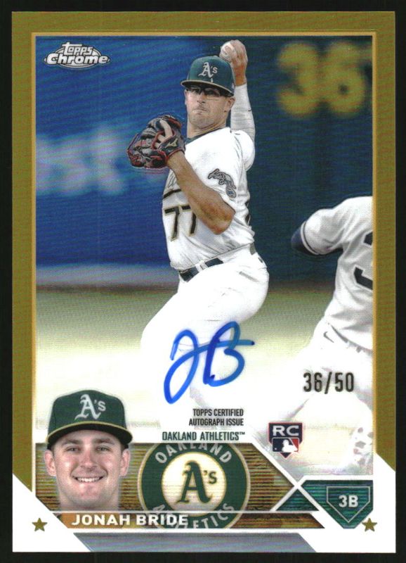2023 Topps Chrome #RA-JBR Rookie Autographs - Gold Refractor /50