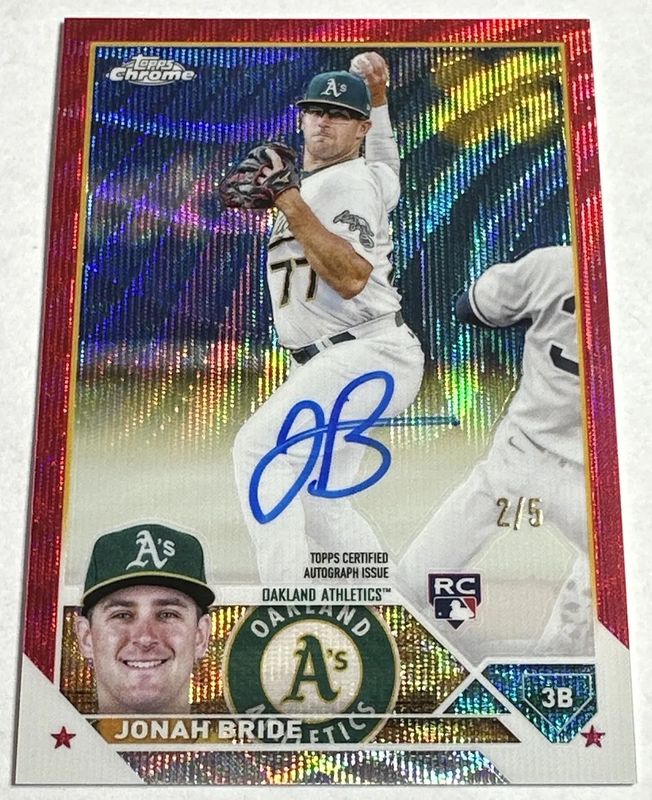 2023 Topps Chrome #RA-JBR Rookie Autographs - Red Wave Refractor /5