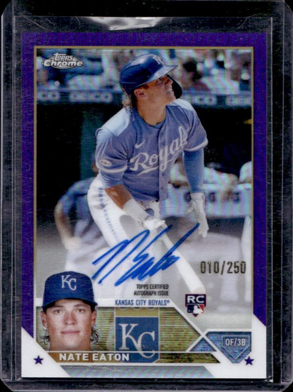 2023 Topps Chrome #RA-NE Rookie Autographs - Purple Refractor /250