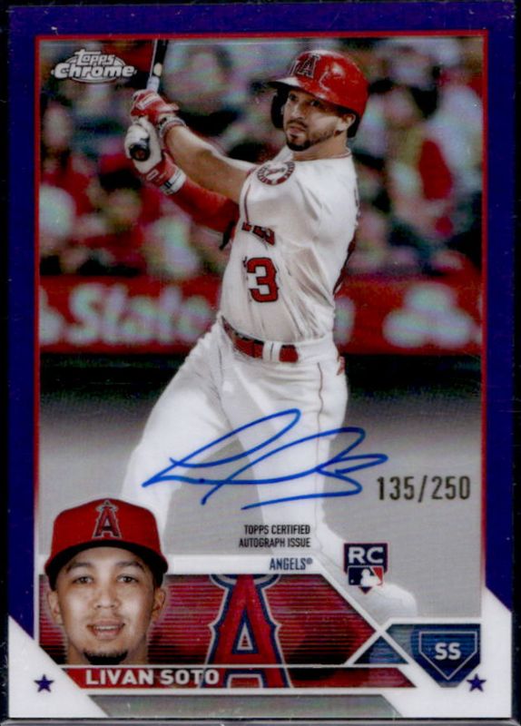 2023 Topps Chrome #RA-LSO Rookie Autographs - Purple Refractor /250